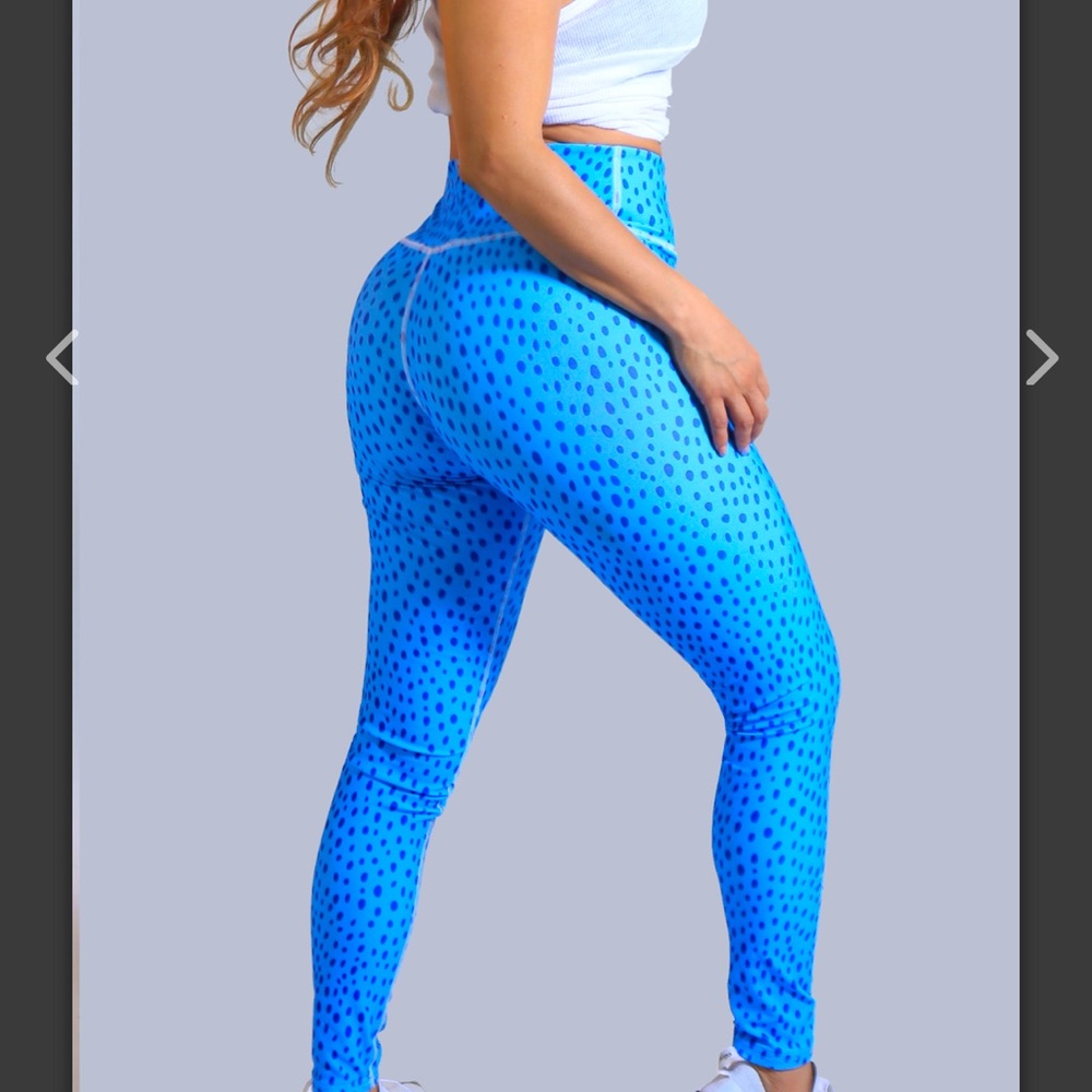 Blue dots leggings